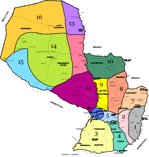 Zonas por Valores de la tierra en Paraguay